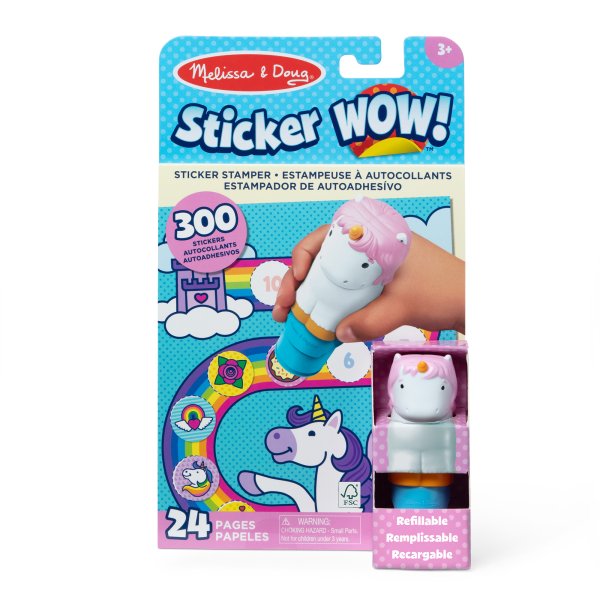 MELISSA & DOUG Игровой комплект с наклейками Sticker WOW! Единорог