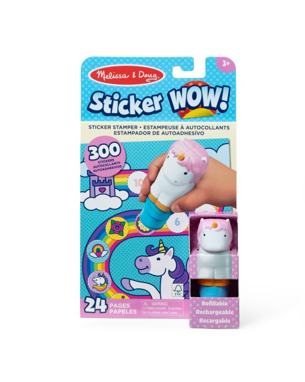 MELISSA & DOUG Игровой комплект с наклейками Sticker WOW! Единорог
