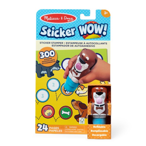 MELISSA & DOUG Игровой комплектс наклейками Sticker WOW! Собака