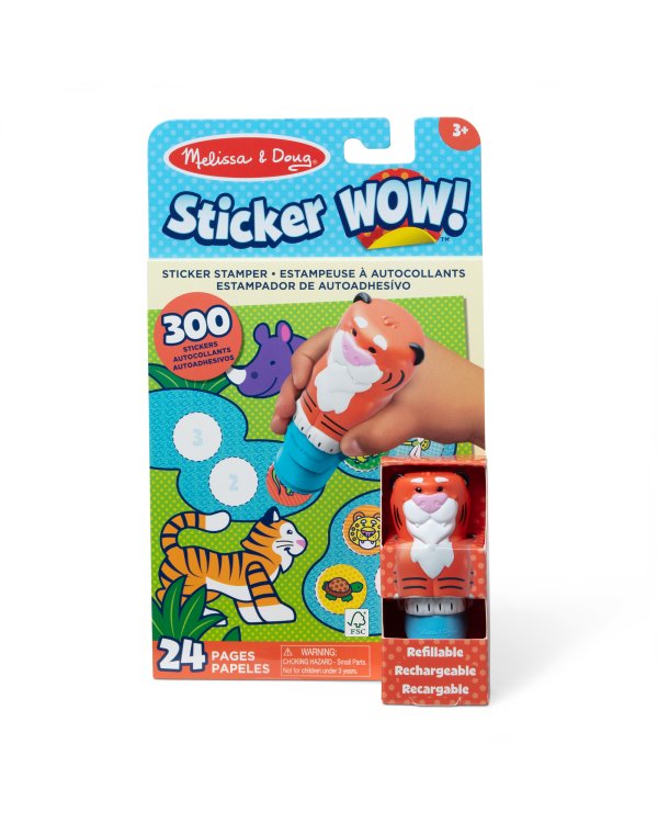 MELISSA & DOUG Игровой комплект с наклейками Sticker WOW! Тигр