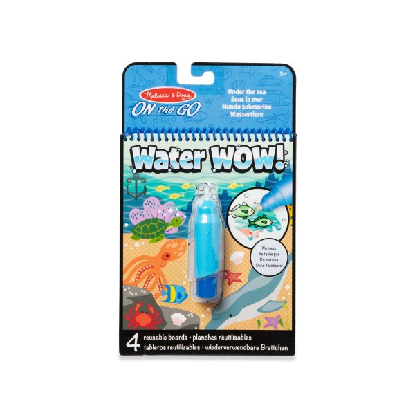 MELISSA & DOUG Water Wow! Раскраска. Рисуем водой - Подводный мир MELISSA & DOUG Water Wow! Раскраска. Рисуем водой - Подводный мир