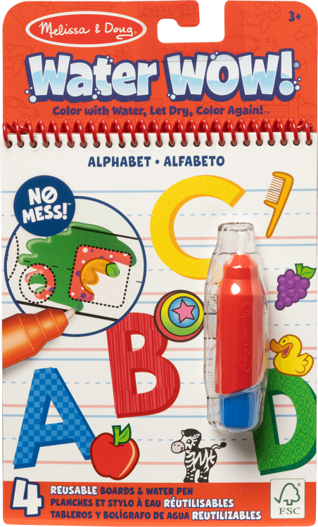 MELISSA & DOUG Water Wow! раскраска водой -Алфавит