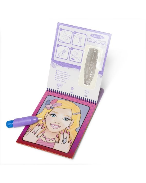 MELISSA & DOUG Water Wow! раскраска водой -Мейк и Маникюр