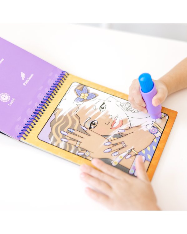 MELISSA & DOUG Water Wow! раскраска водой -Мейк и Маникюр