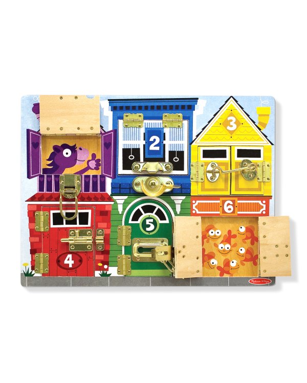 Дополнительное изображение книги «MELISSA & DOUG игровой набор Доска с замочками»
