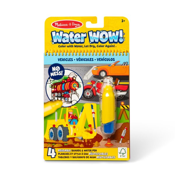 MELISSA & DOUG Water Wow! Раскраска. Рисуем водой - Транспорт