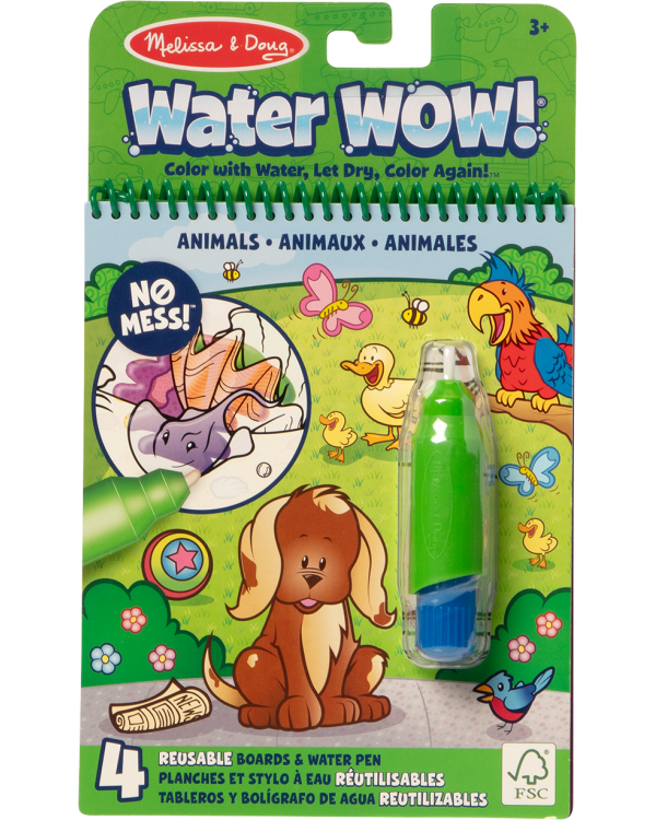 Дополнительное изображение книги «MELISSA & DOUG Water Wow! Раскраска. Рисуем водой - Животные»