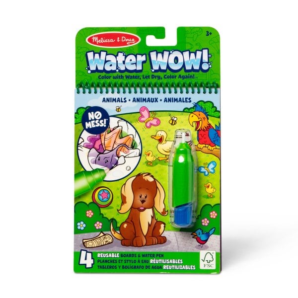 Обложка книги «MELISSA & DOUG Water Wow! Раскраска. Рисуем водой - Животные»