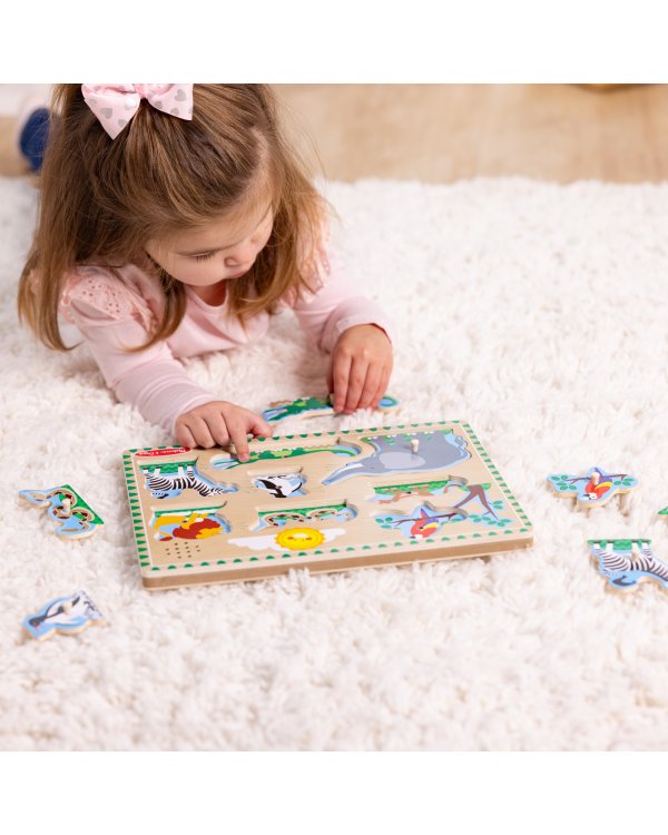 MELISSA&DOUG Пазл со звуками зоопарк