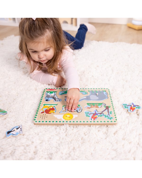 MELISSA&DOUG Пазл со звуками зоопарк