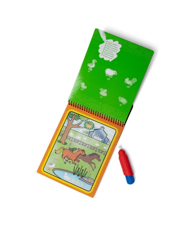 Дополнительное изображение книги «MELISSA & DOUG Water Wow! Раскраска. Рисуем водой - Ферма»