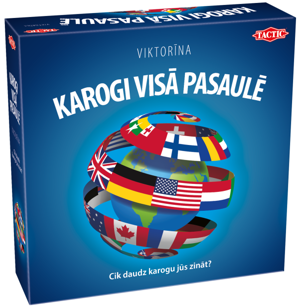 TACTIC настольная игра – ФЛАГИ МИРА, на латышском яз.