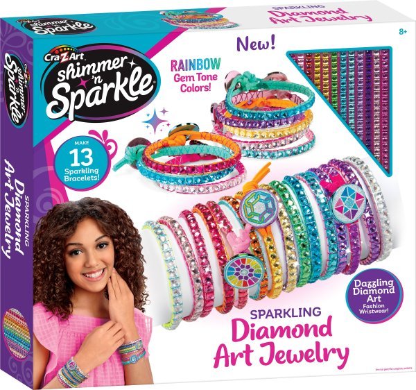 CRA-Z-ART Shimmer ‘n Sparkle DIY набор для создания ювелирных изделий "Сияющее алмазное искусство"