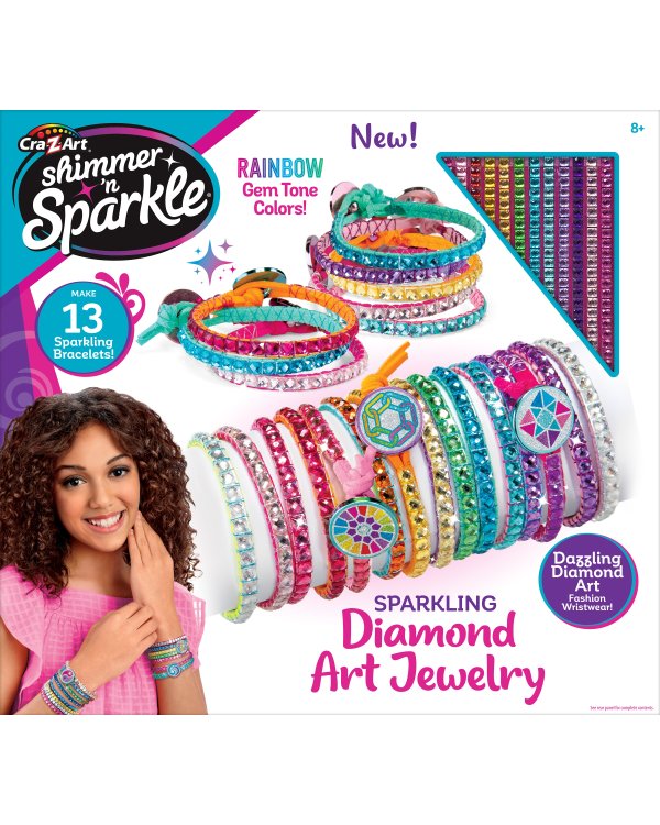 CRA-Z-ART Shimmer ‘n Sparkle DIY набор для создания ювелирных изделий "Сияющее алмазное искусство"