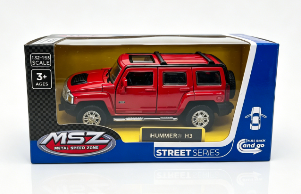 Обложка книги «MSZ металлическая модель Hummer H3, масштаб 1:43»