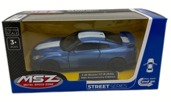 Обложка книги «MSZ металлическая модель Nissan GT-R (R35), масштаб 1:42»