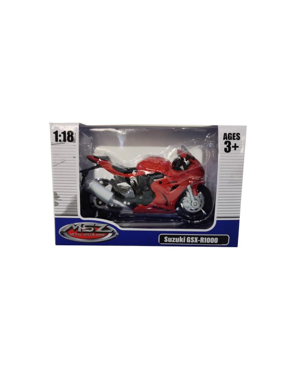 MSZ металлическая модель SUZUKI GSR-R1000 1:18