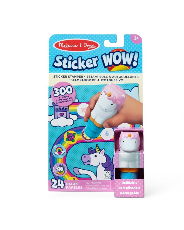 MELISSA & DOUG Игровой комплект с наклейками Sticker WOW! Единорог