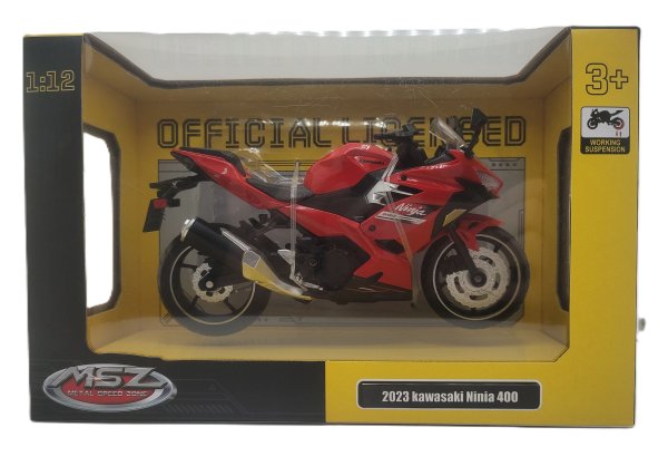 Обложка книги «MSZ Металлическая модель Kawasaki Ninja 400, масштаб 1:12»