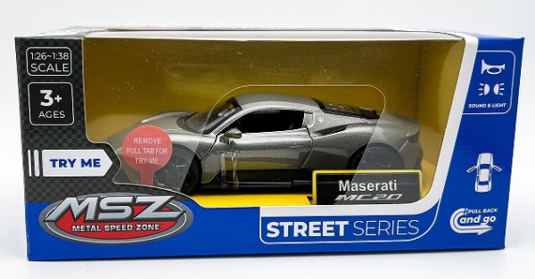 Обложка книги «MSZ металлическая модель Maserati MC20, масштаб 1:33»
