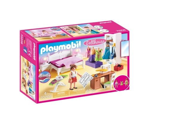 Обложка книги «PLAYMOBIL DOLLHOUSE Спальня со Швейным Уголком 70208»