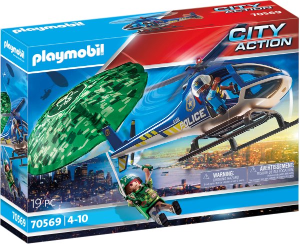 Обложка книги «PLAYMOBIL City Action Полицейский парашют 70569»