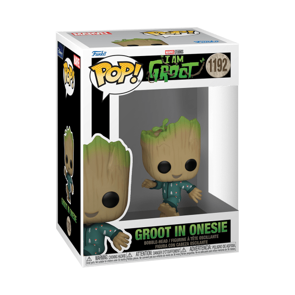 FUNKO POP! Vinyl: Фигурка I Am Groot - Groot in PJs (dancing), 8 см