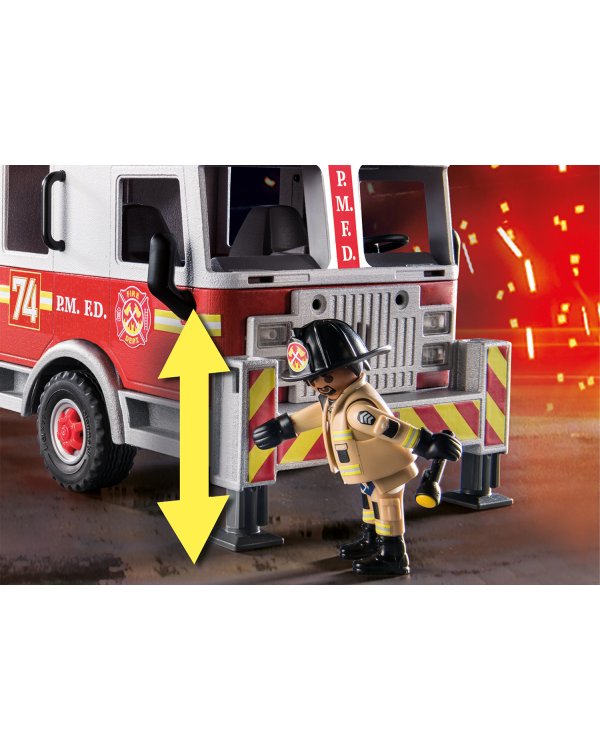 PLAYMOBIL Спасательные машины: пожарная машина с башенной лестницей 70935