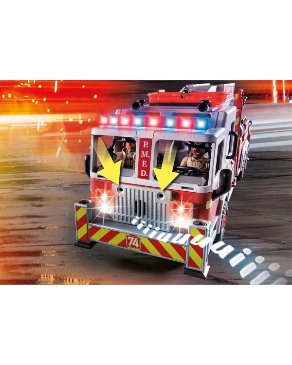 PLAYMOBIL Спасательные машины: пожарная машина с башенной лестницей 70935