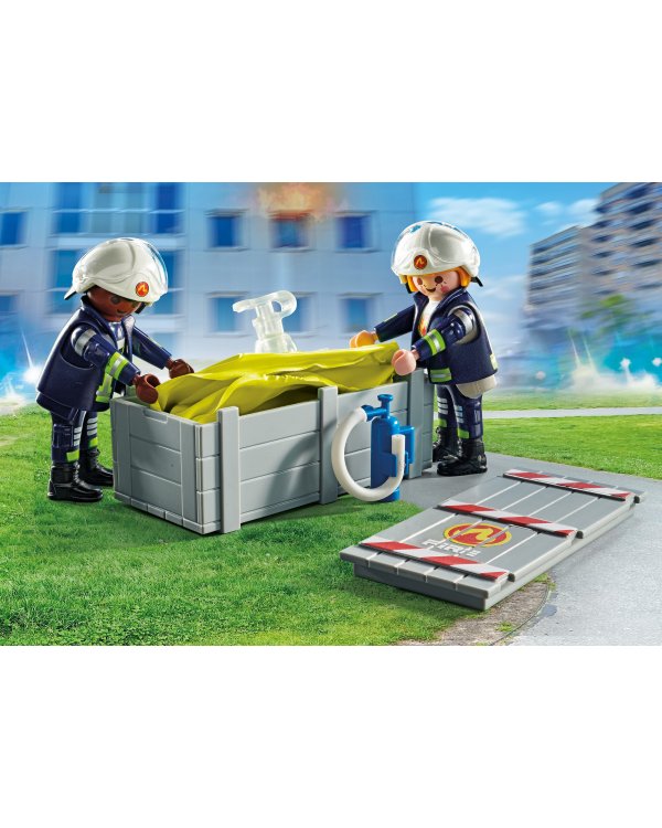 PLAYMOBIL ACTION HEROES Пожарный с воздушной подушкой 71465