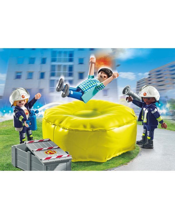 PLAYMOBIL ACTION HEROES Пожарный с воздушной подушкой 71465