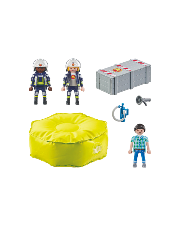 PLAYMOBIL ACTION HEROES Пожарный с воздушной подушкой 71465