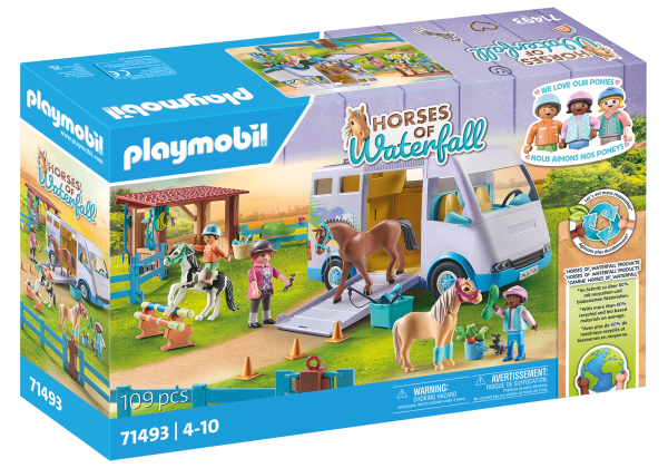 PLAYMOBIL HORSES OF WATERFALL Мобильная школа верховой езды 71493