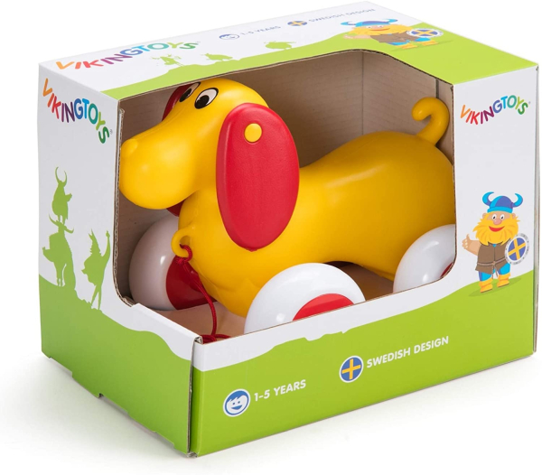 VIKING TOYS собачка на верёвочке, 19 см
