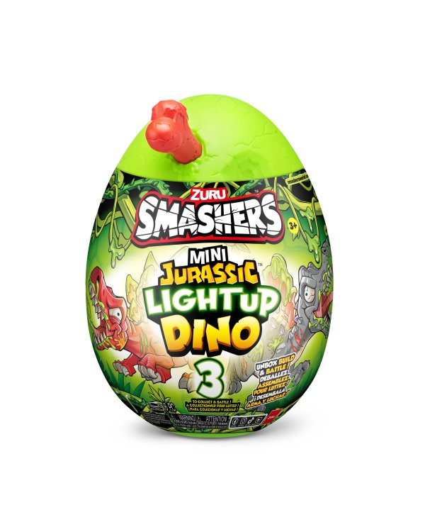SMASHERS Интерактивное яйцо-сюрприз Mini Light-Up Dino