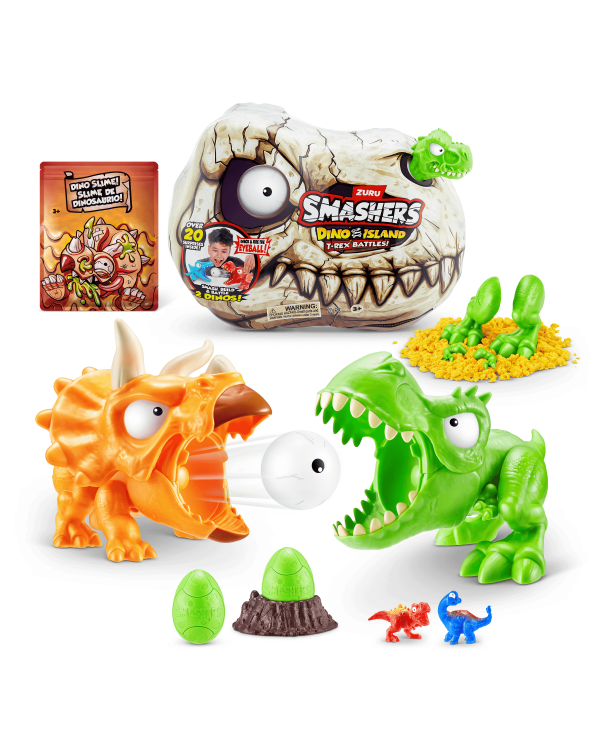 SMASHERS игровой набор Dino Island T-Rex Battle