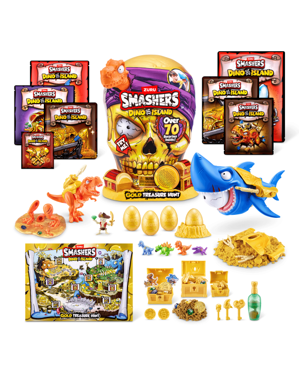 SMASHERS игровой набор Dino Island Gold Treasure hunt