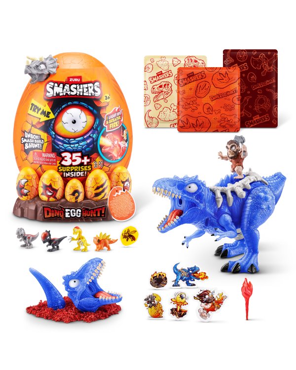 SMASHERS Интерактивное яйцо-сюрприз Dino Egg Hunt - Epic Egg