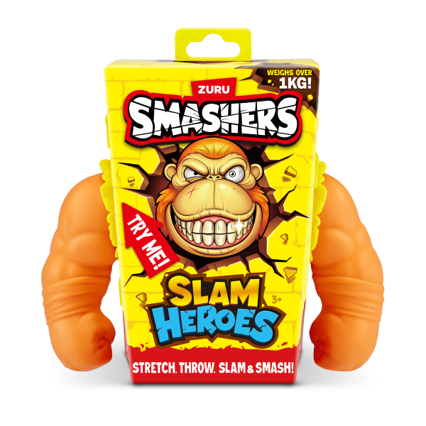 Обложка книги «SMASHERS Slam Heroes Тянущаяся фигурка Горилла, 18 cm»