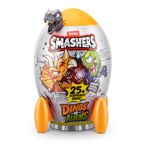 Обложка книги «SMASHERS Игровой набор Dinos VS Aliens»