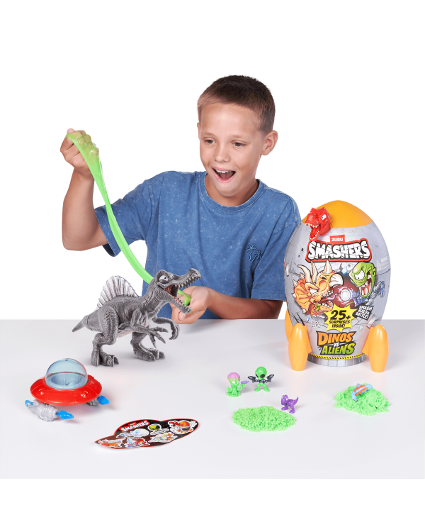 Дополнительное изображение книги «SMASHERS Игровой набор Dinos VS Aliens»