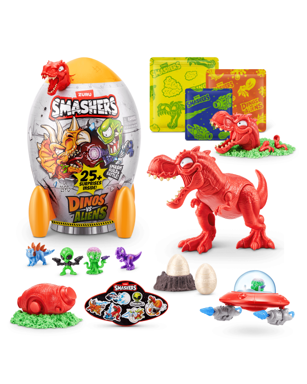 Дополнительное изображение книги «SMASHERS Игровой набор Dinos VS Aliens»