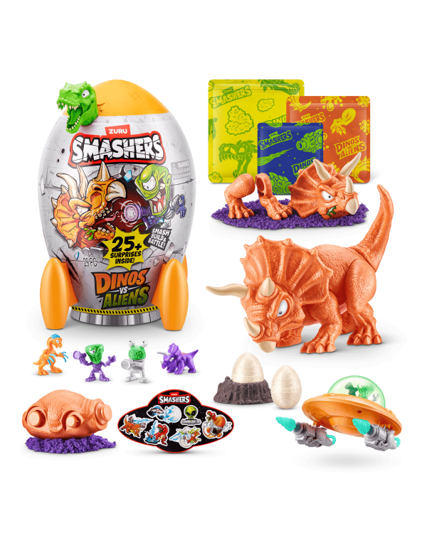 Дополнительное изображение книги «SMASHERS Игровой набор Dinos VS Aliens»