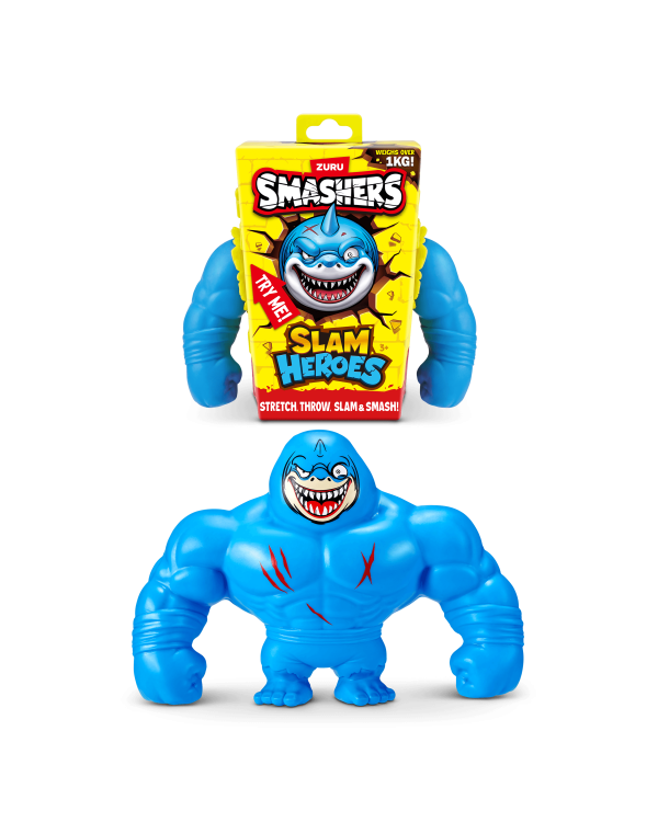 Дополнительное изображение книги «SMASHERS Slam Heroes тянущаяся фигурка Акула, 18 cm»