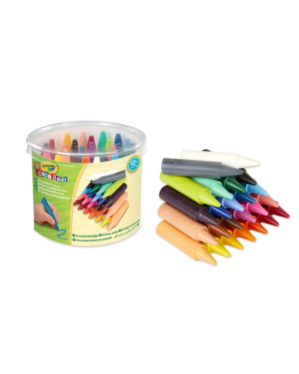Дополнительное изображение книги «CRAYOLA MINIKIDS Большие восковые мелки, 24 шт.»