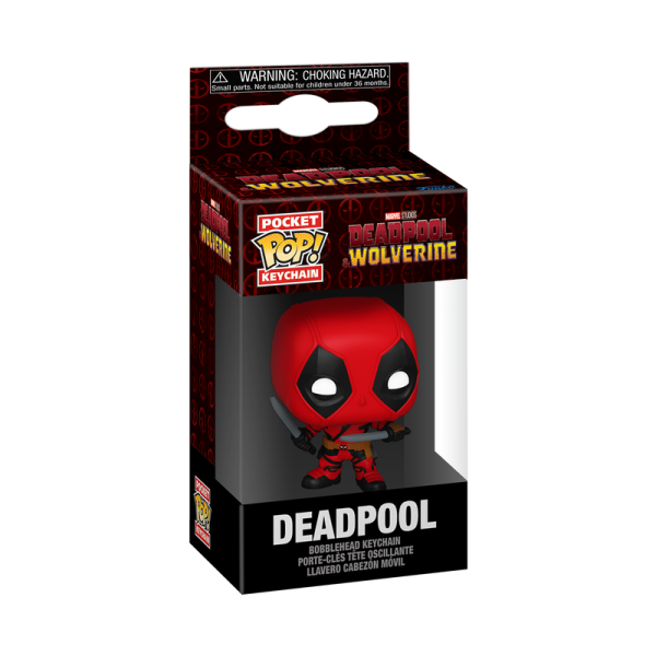 Обложка книги «FUNKO POP! Брелок: Marvel: Deadpool & Wolverine - Deadpool»