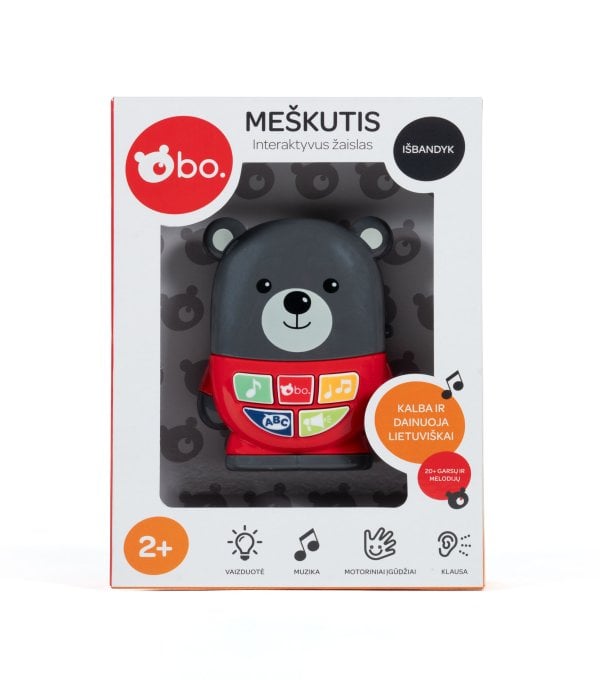 bo. Интерактивная игрушка "Медвежонок" (на лит. яз)