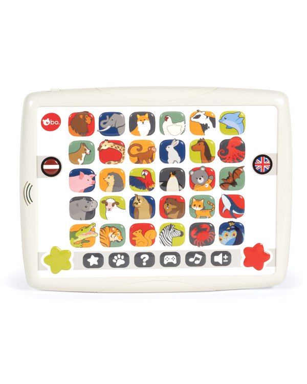 bo. Обучающая игрушка - Двуязычный планшет (латышский язык)