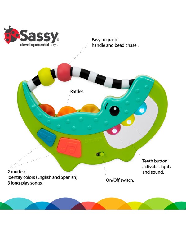 Дополнительное изображение книги «SASSY Развивающая игрушка Крокодил»