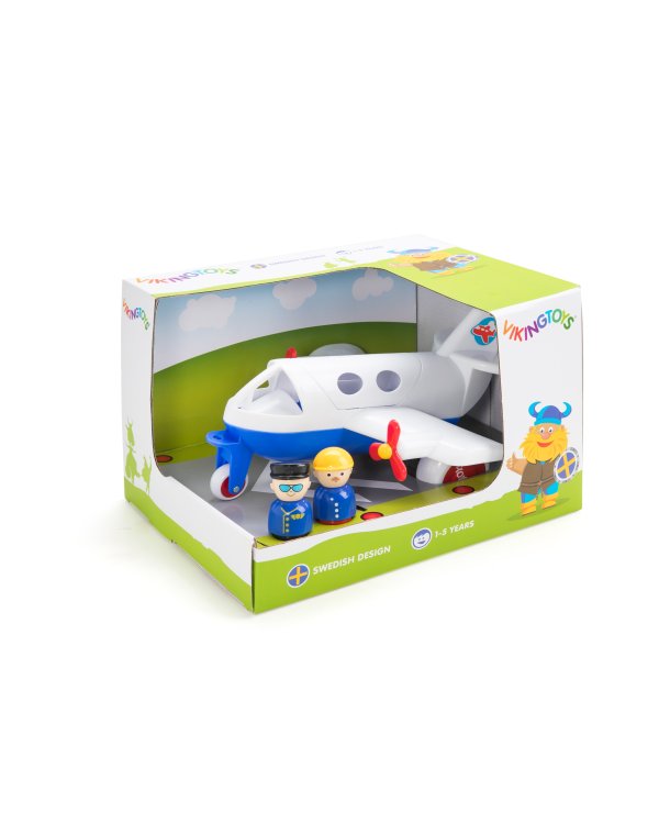 VIKING TOYS Jumbo самолёт с 2 фигурками, 30 см